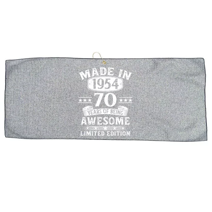 Made In 1954 70 Years Of Being Awesome Limited Edition 70th Birthday Large Microfiber Waffle Golf Towel