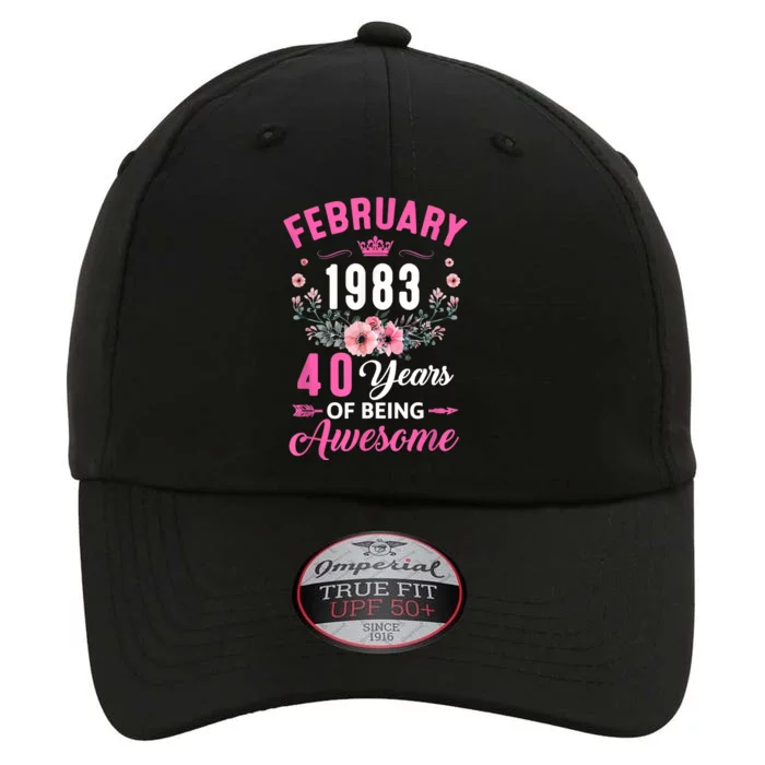 Made In 1983 40 Years Old February 40Th Birthday The Original Performance Cap