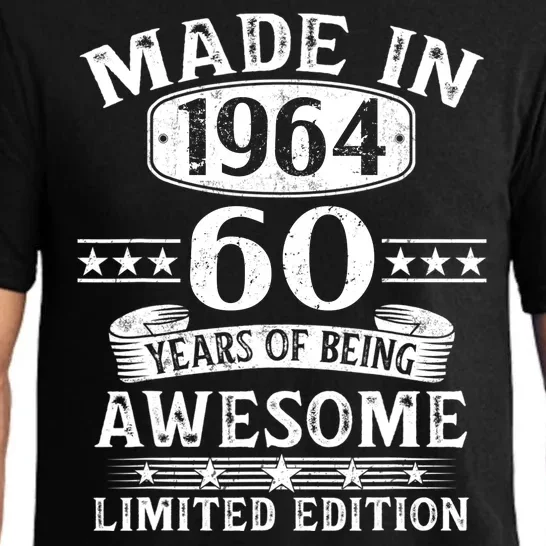 Made In 1964 60 Years Of Being Awesome Limited Edition 60th Birthday Pajama Set