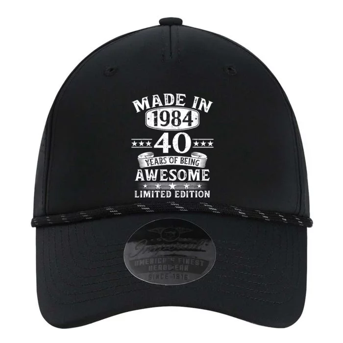 Made In 1984 40 Years Of Being Awesome Limited Edition 40th Birthday Performance The Dyno Cap