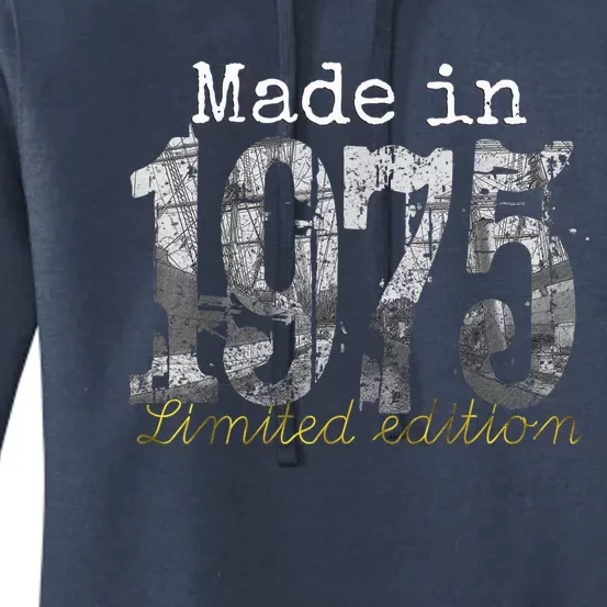 Made in 1975 Tee - 48 Year Old Shirt 1975 48th Birthday Present Gift Women's Pullover Hoodie