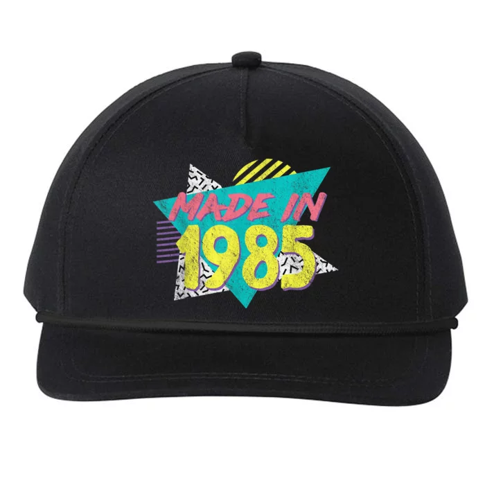 Made In 1985 Retro Vintage 38th Birthday Snapback Five-Panel Rope Hat