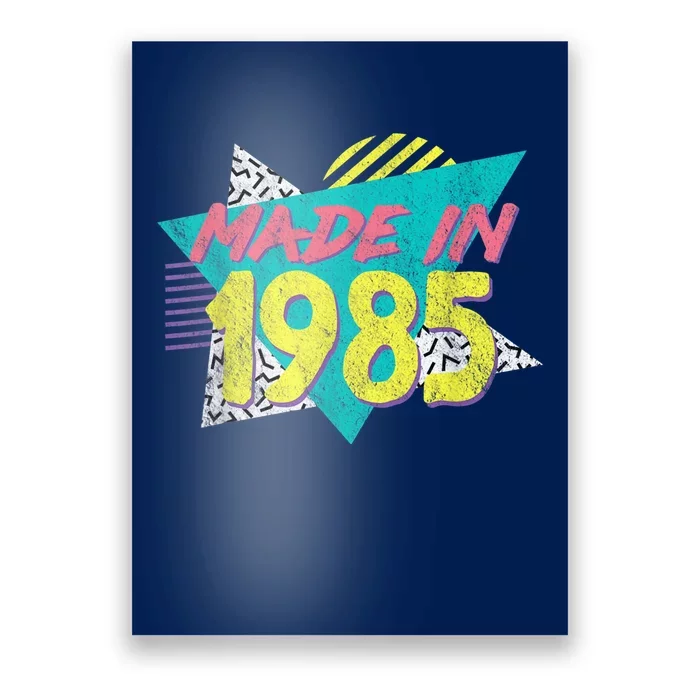 Made In 1985 Retro Vintage 38th Birthday Poster