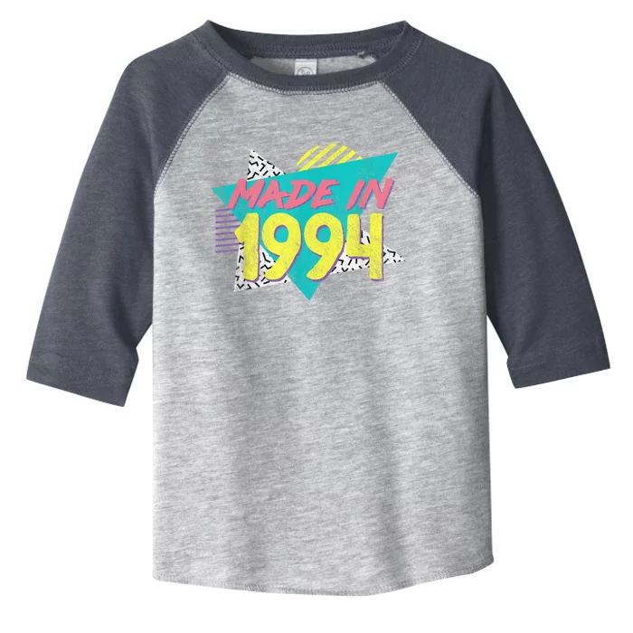 Made In 1994 Retro Vintage 29th Birthday Toddler Fine Jersey T-Shirt