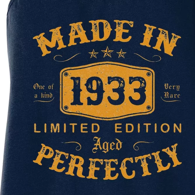 Made In 1933 90 Years Old 90th Birthday Gifts For Women's Racerback Tank