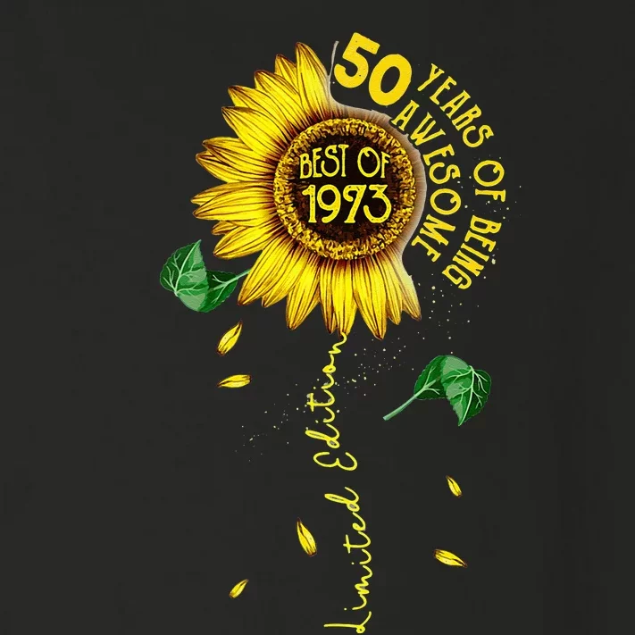 Made In 1973 Sunflower 50th Birthday Gift Women 50 Year Old Toddler Long Sleeve Shirt