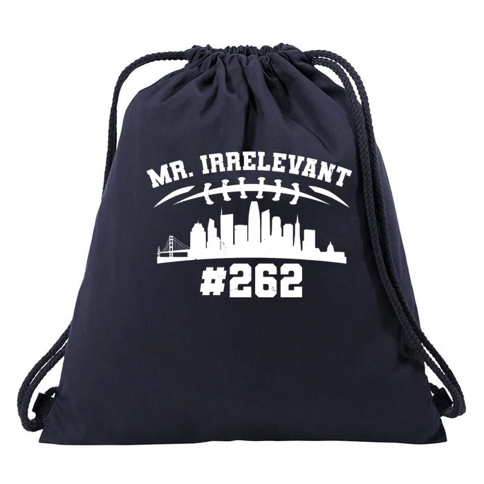 Mr. Irrelevant #262 San Francisco Football Drawstring Bag