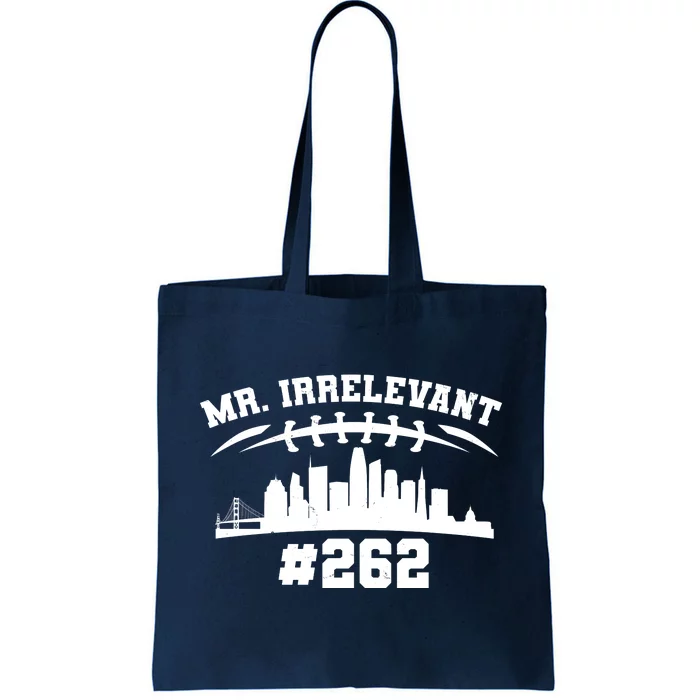 Mr. Irrelevant #262 San Francisco Football Tote Bag