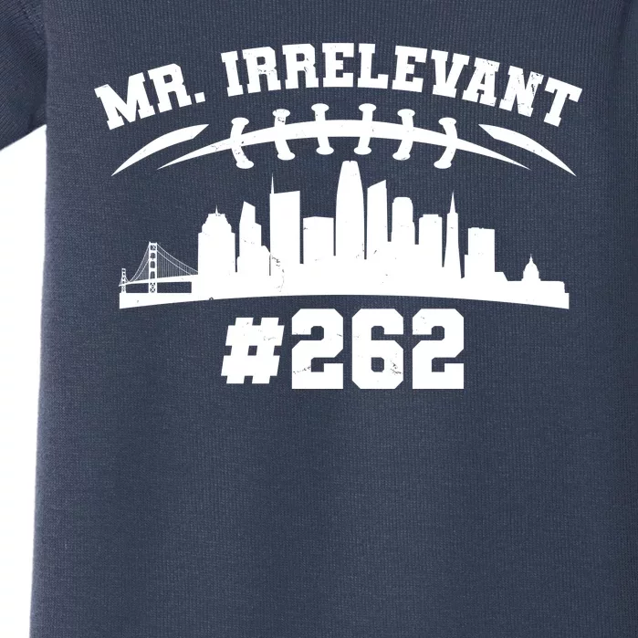 Mr. Irrelevant #262 San Francisco Football Baby Bodysuit