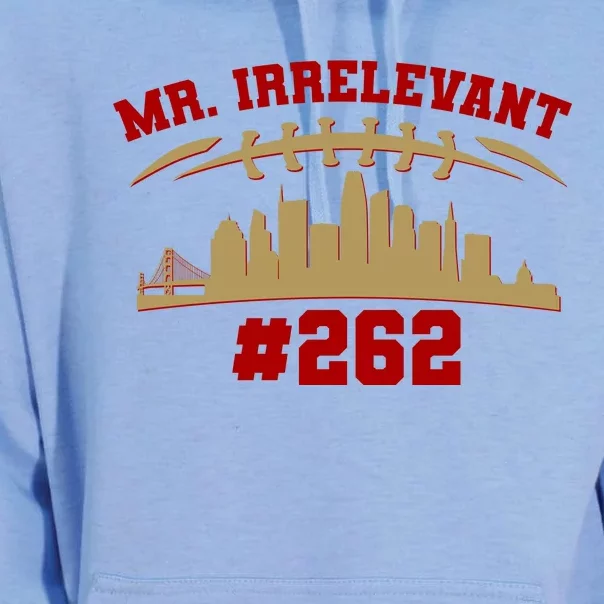 Mr. Irrelevant #262 San Francisco Football Team Colors Unisex Surf Hoodie