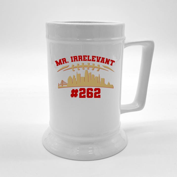 Mr. Irrelevant #262 San Francisco Football Team Colors Front & Back Beer Stein