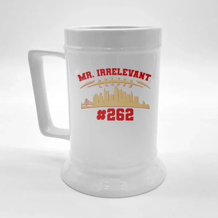 Mr. Irrelevant #262 San Francisco Football Team Colors Front & Back Beer Stein