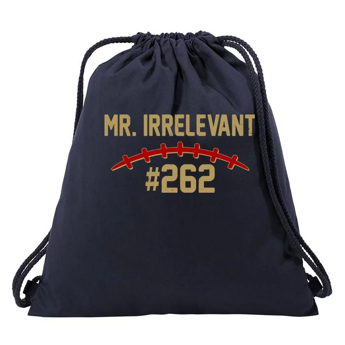 Mr. Irrelevant #262 San Francisco Football Fan Drawstring Bag