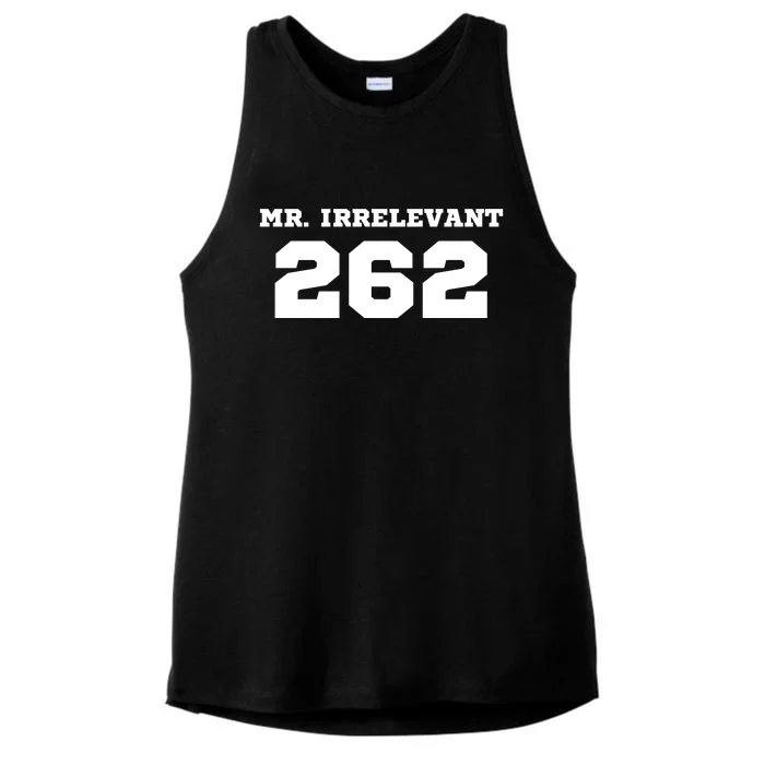 Mr Irrelevant 262 Purdy San Francisco Football Ladies Tri-Blend Wicking Tank