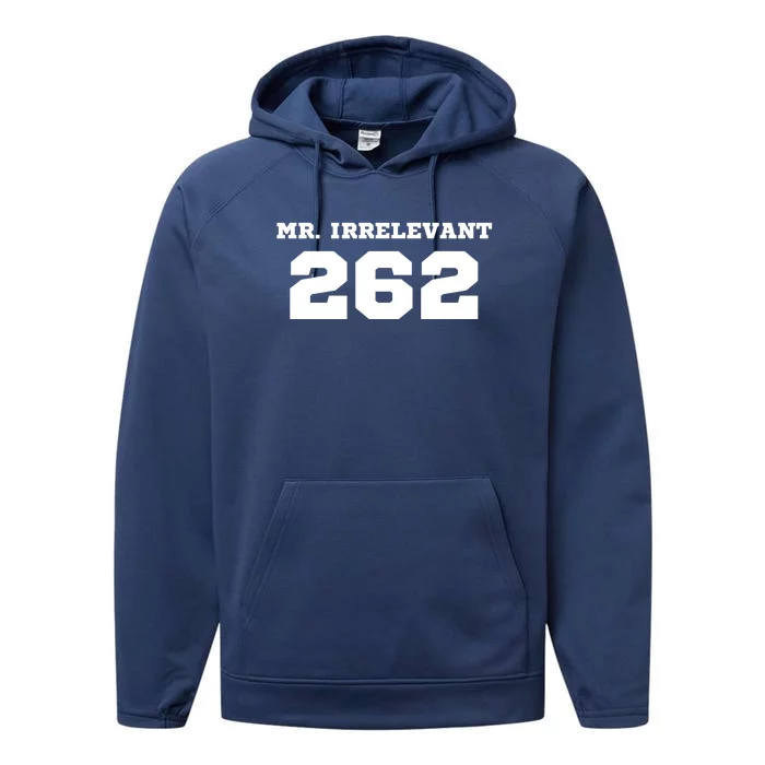 Mr Irrelevant 262 Purdy San Francisco Football Performance Fleece Hoodie