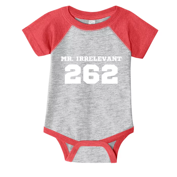 Mr Irrelevant 262 Purdy San Francisco Football Infant Baby Jersey Bodysuit