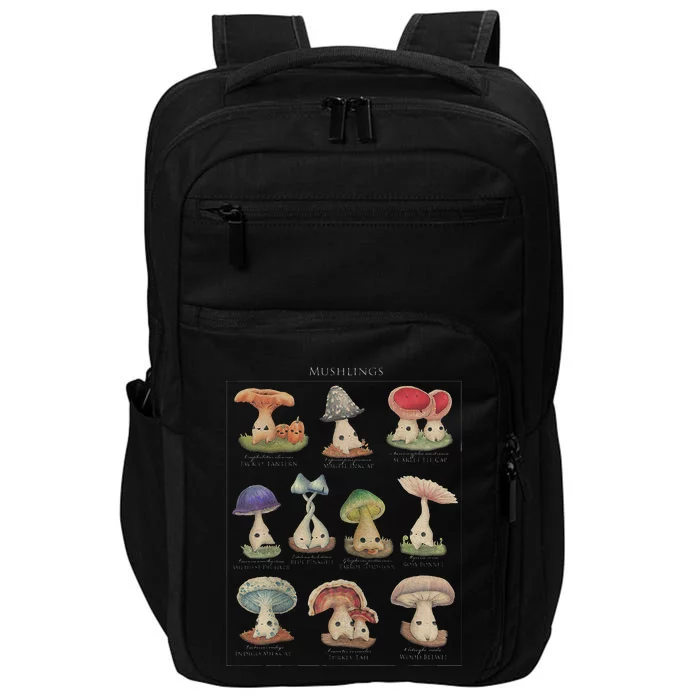 Mushling Identification 2nd Edition Botanical Mushroom Impact Tech Backpack