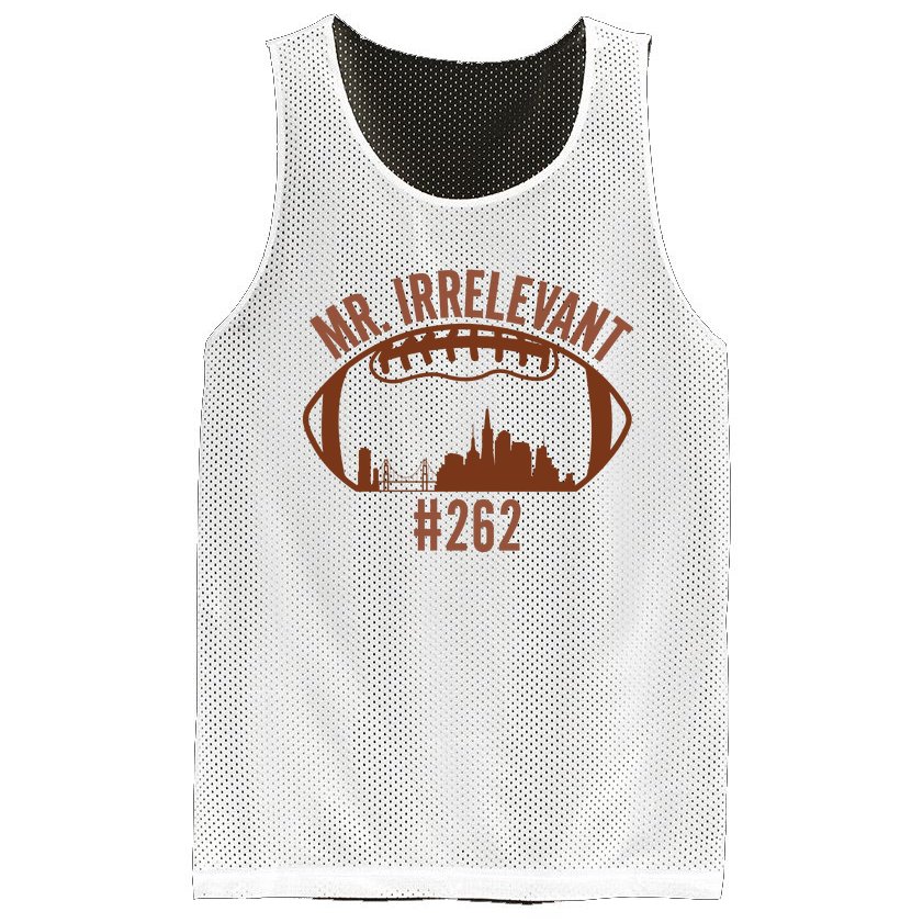 Teeshirtpalace Mr Irrelevant 262 Purdy San Francisco Football Mesh Reversible Basketball Jersey Tank