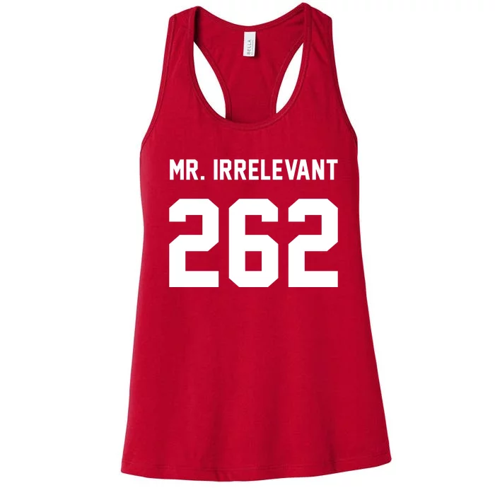 Mr Irrelevant 262 Brock Hard Purdy Purdy Good San Francisco Women's Racerback Tank