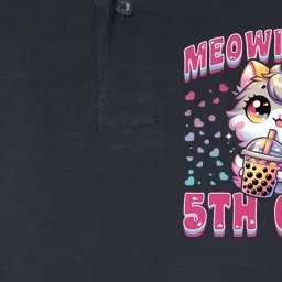 Meowing Into 5th Grade Girl Back To School Gift Softstyle Adult Sport Polo