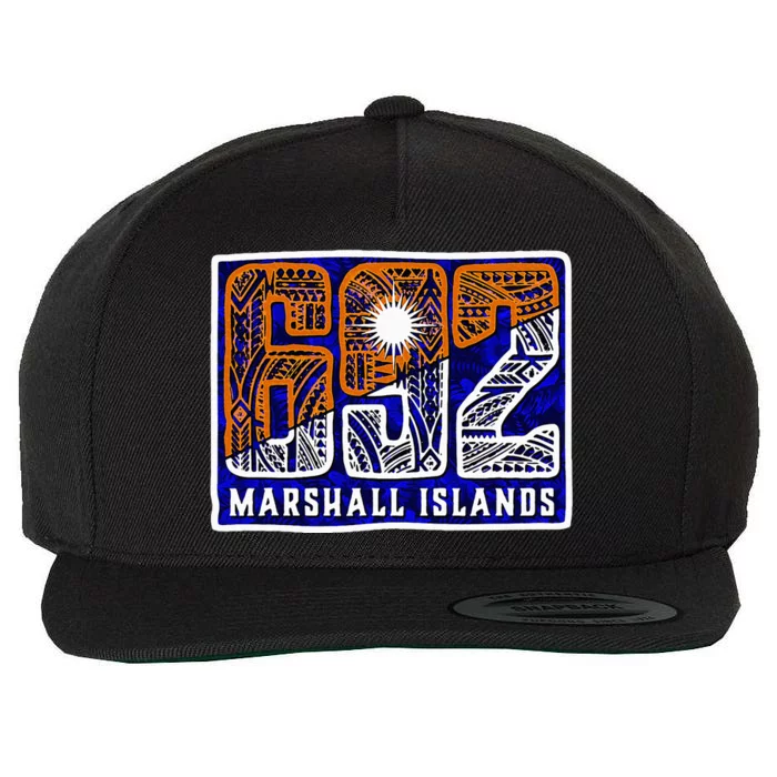 Marshall Islands 692 Wool Snapback Cap