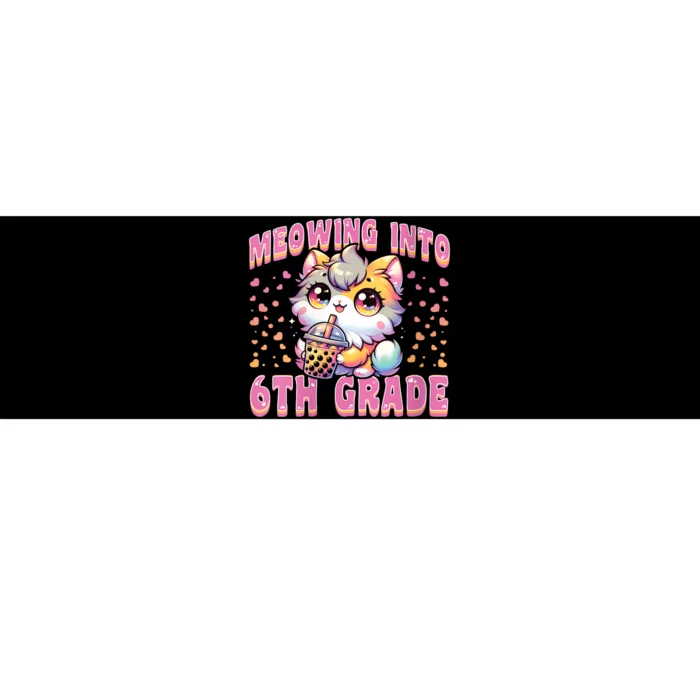 Meowing Into 6th Grade Girl Back To School Gift Bumper Sticker