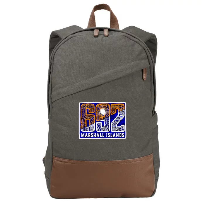 Marshall Islands 692 Cotton Canvas Backpack