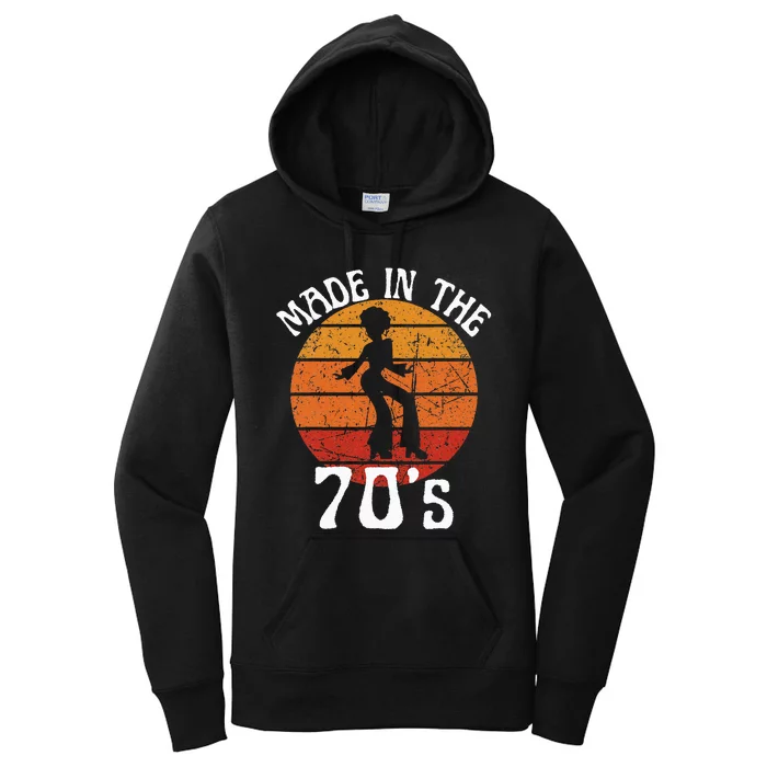 Made In 70s Black Afro African American Dancer Sunset Women's Pullover Hoodie