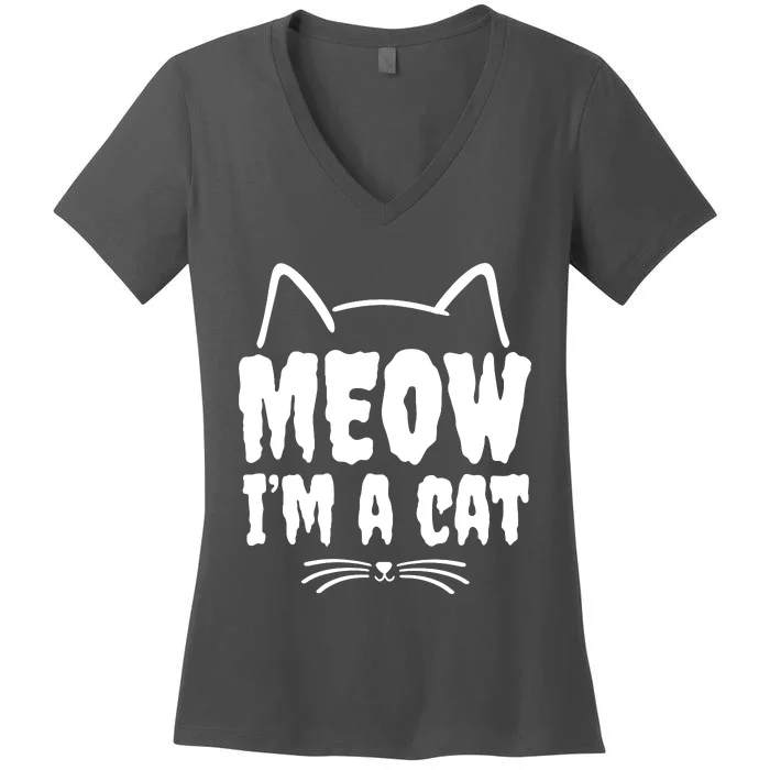 Meow IM A Cat Women's V-Neck T-Shirt