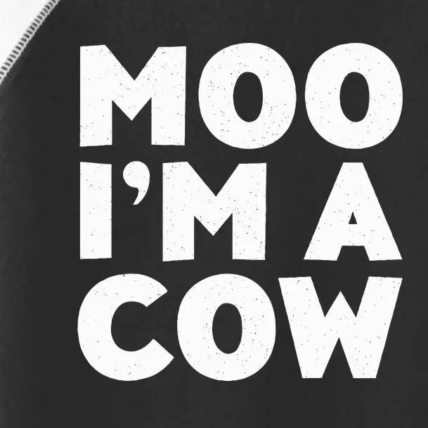 Moo IM A Cow Cow Costume Toddler Fine Jersey T-Shirt