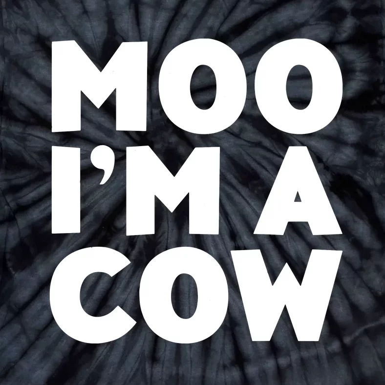 Moo Im A Cow Costume Tie-Dye T-Shirt