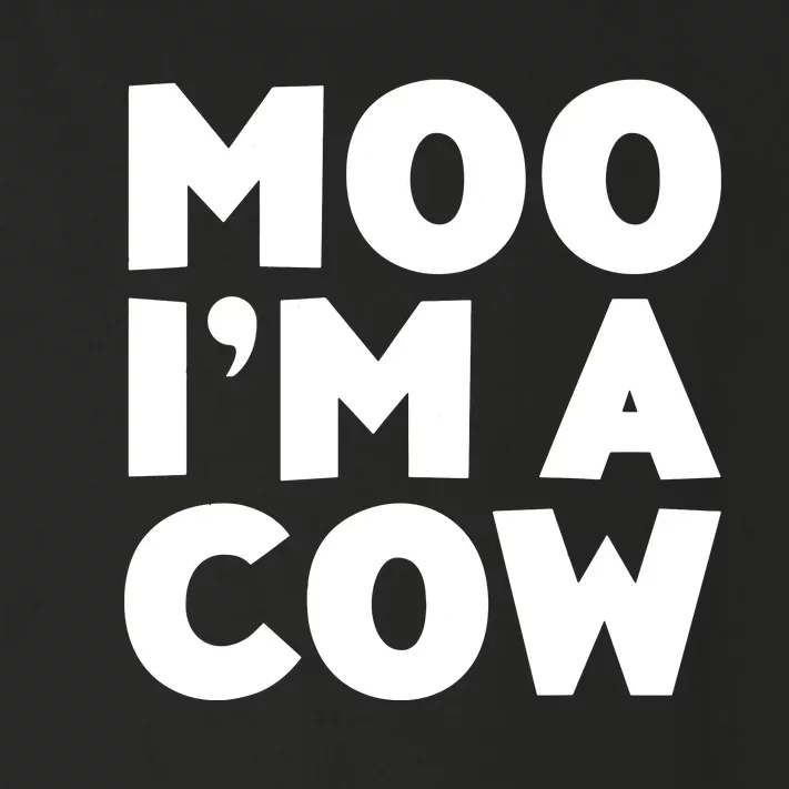 Moo Im A Cow Costume Toddler Long Sleeve Shirt