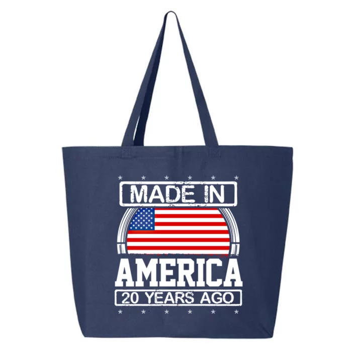 Made In America 20 Years Ago Birthday Gift For Twenty Flag Meaningful Gift 25L Jumbo Tote