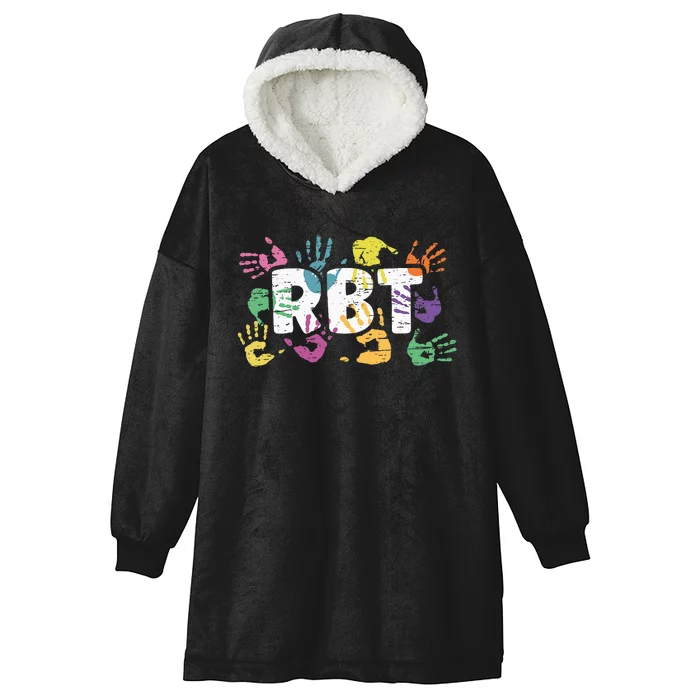 Mental Illness Awareness Registered Behavior Technician RBT Hooded Wearable Blanket