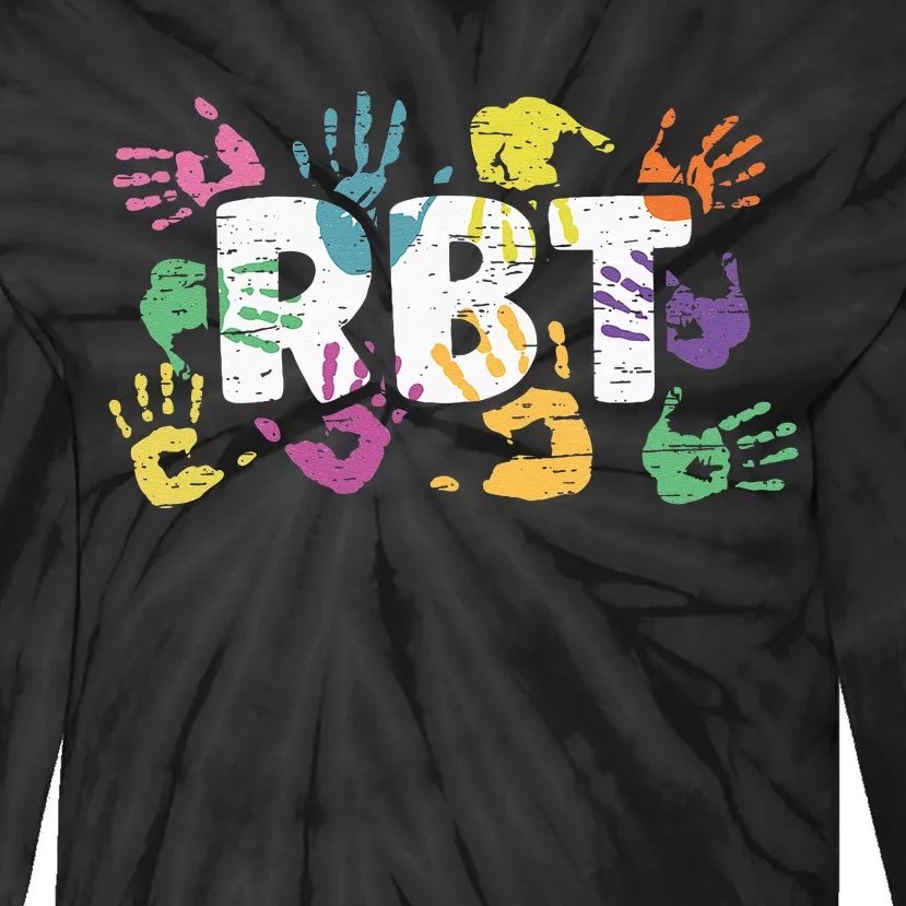 Mental Illness Awareness Registered Behavior Technician RBT Tie-Dye Long Sleeve Shirt