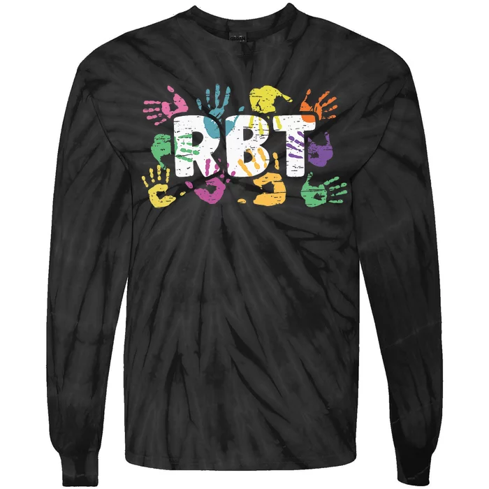 Mental Illness Awareness Registered Behavior Technician RBT Tie-Dye Long Sleeve Shirt