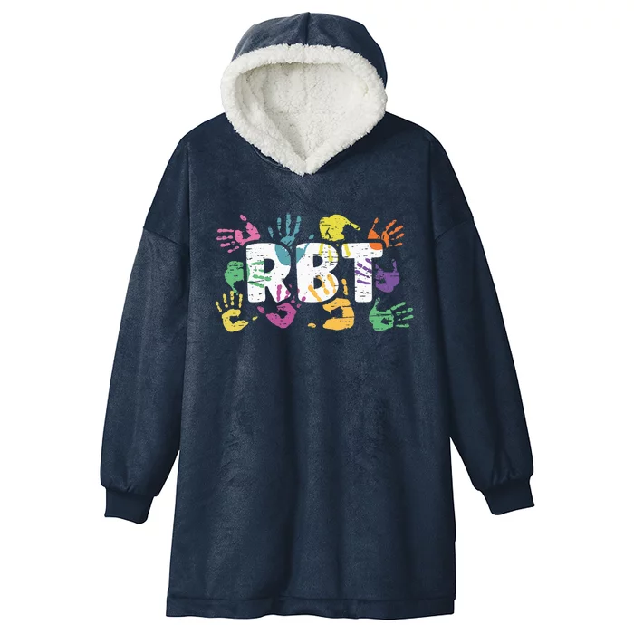 Mental Illness Awareness Registered Behavior Technician RBT Hooded Wearable Blanket