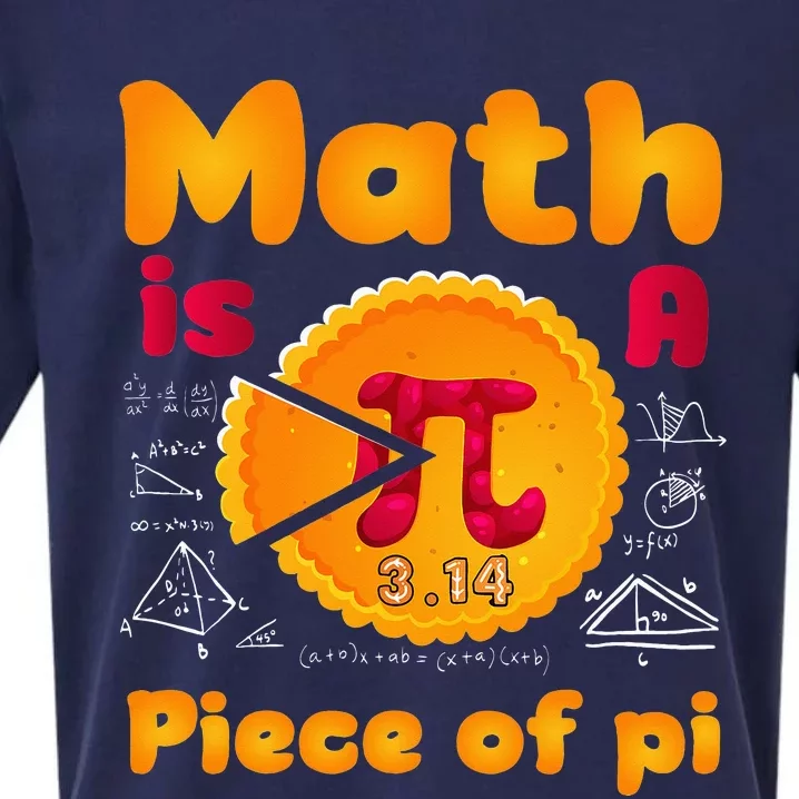 Math is a Piece of Pie happy pi day mathematic math teacher Sueded Cloud Jersey T-Shirt