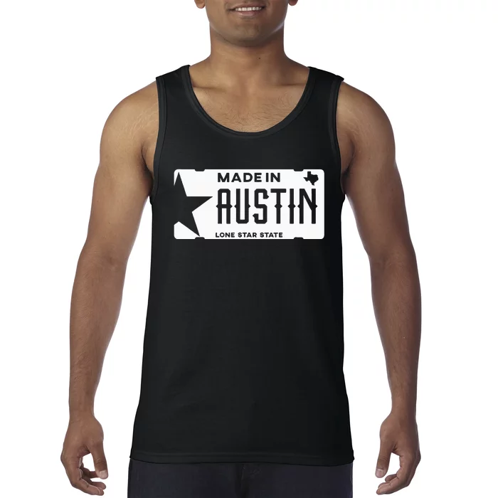 Made In Austin Texas Born In Atx The City Of Legends Tank Top