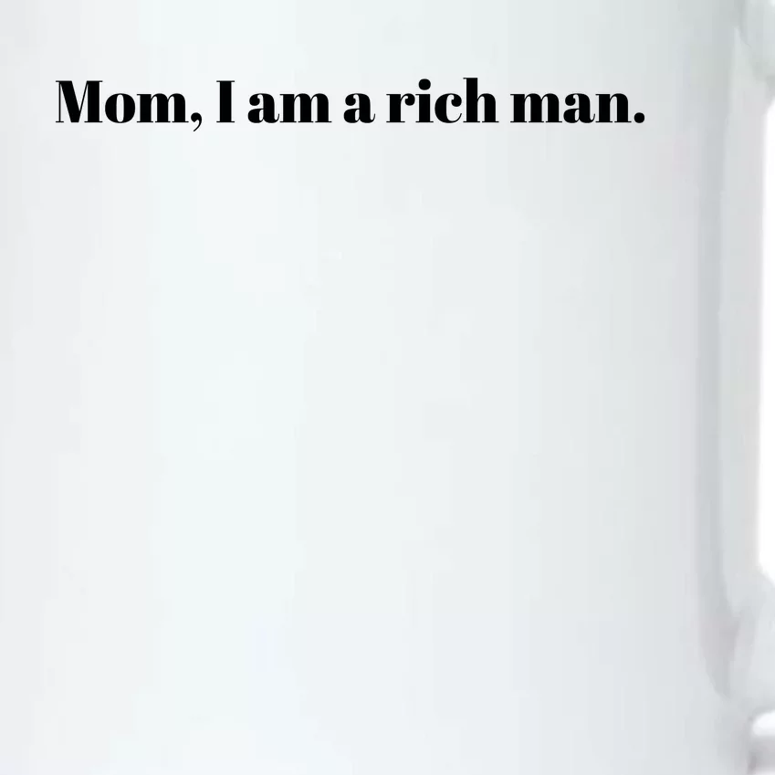 Mom I Am A Rich Man Black Color Changing Mug