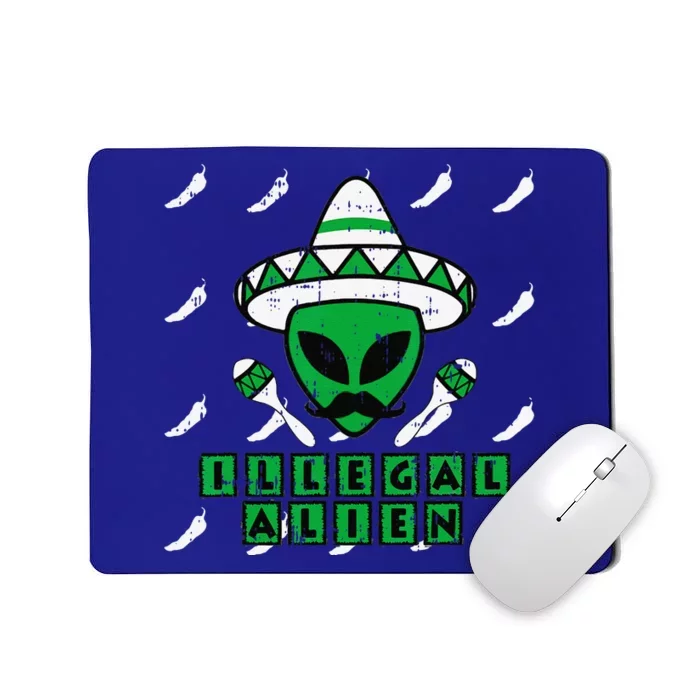 Martian Illegal Alien Mexican Area51 Funny Halloween Gift Mousepad