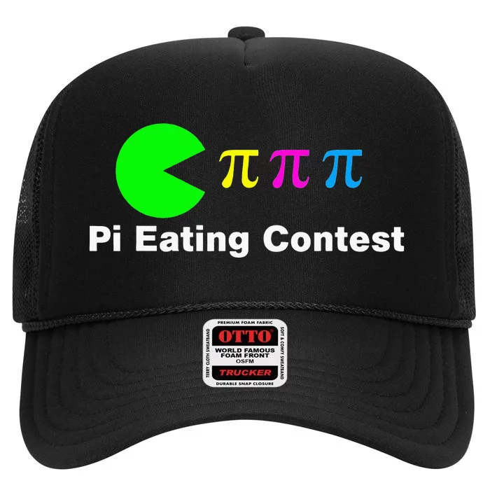 Math is a Piece of Pie Pi Day & Math Lover High Crown Mesh Trucker Hat