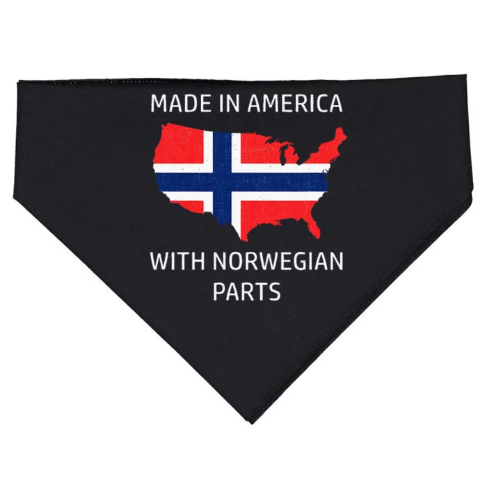 Made In America With Norwegian Parts Norway And Usa USA-Made Doggie Bandana