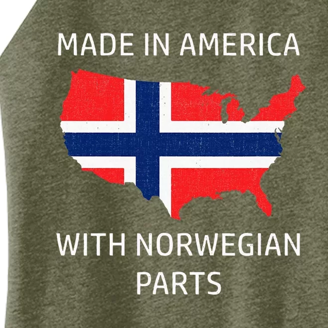 Made In America With Norwegian Parts Norway And Usa Women’s Perfect Tri Rocker Tank