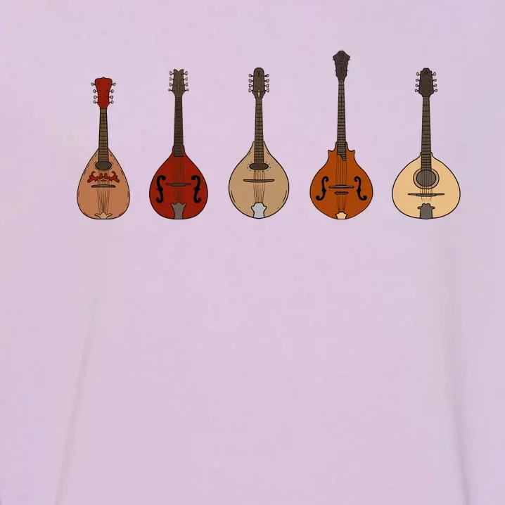 Mandolins In A Row Music Instrument Set Garment-Dyed Sweatshirt