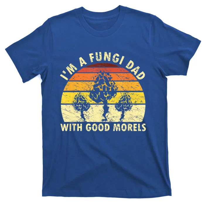 Mens I'm A Fungi Dad Funny Mushroom Foraging Shirt Retro Vintage T-Shirt