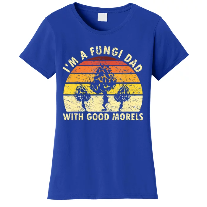 Mens I'm A Fungi Dad Funny Mushroom Foraging Shirt Retro Vintage Women's T-Shirt