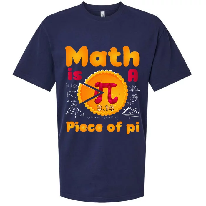 Math is a Piece of Pie happy pi day mathematic math teacher Sueded Cloud Jersey T-Shirt