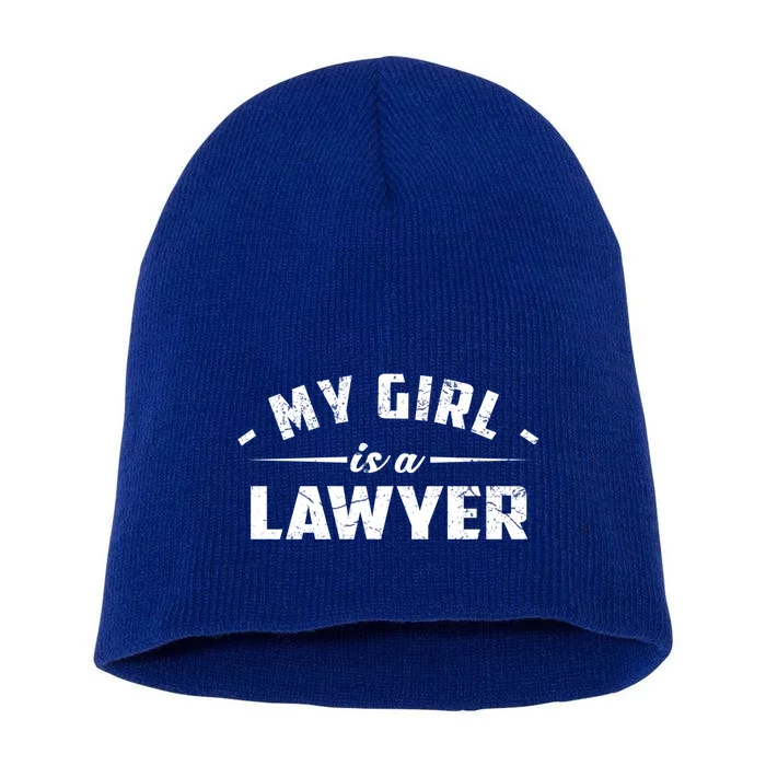 My Is A Lawyer Gift Short Acrylic Beanie