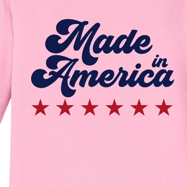 Made In America Made In USA Baby Long Sleeve Bodysuit